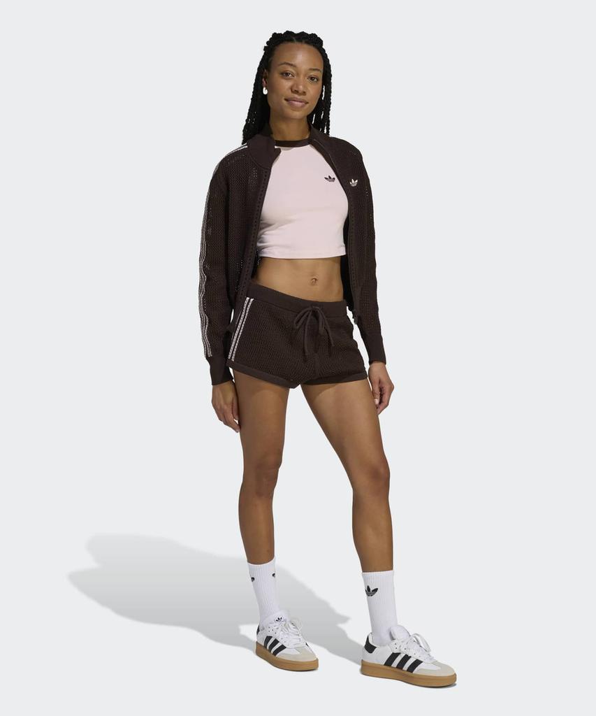 ADIDAS Knit Crochet Firebird Track Top - Aura Coffee / Ke0202