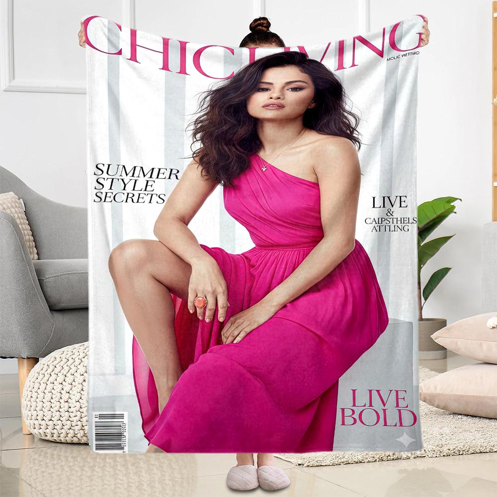 Selena Gomez Blankets are suitable for living rooms,making them an ideal choice for outdoor travel and gifts.