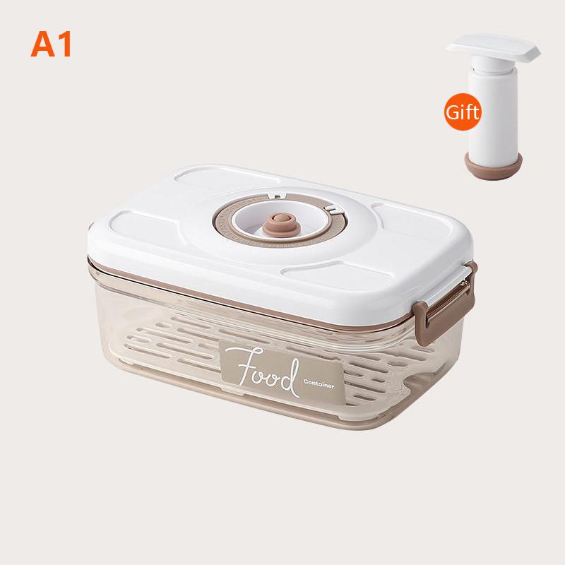 Кухонный вакуумный ящик для хранения продуктов Большая емкость Герметичный ящик для хранения свежих продуктов Прозрачный контейнер для хранения Вакуумный насос для хранения продуктов на кухне