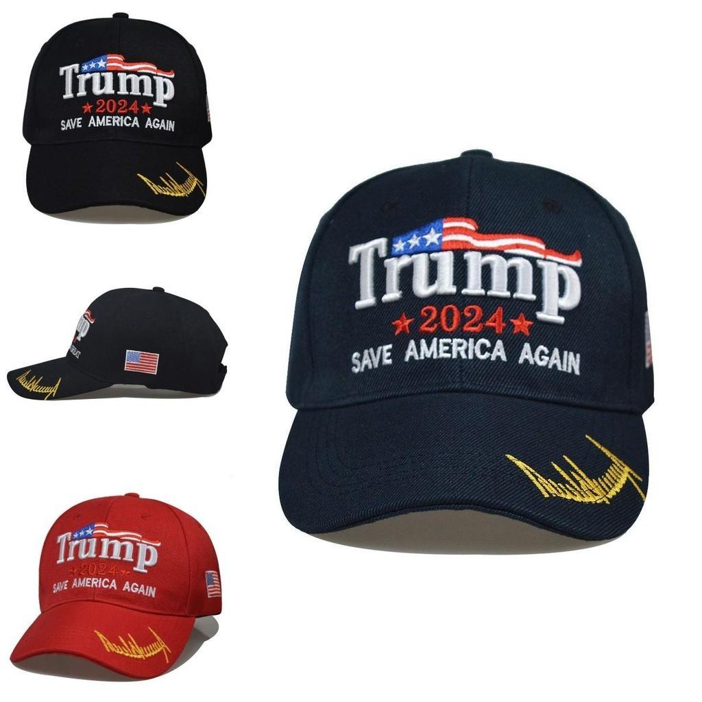 Trump Take America Back Usa Signature 2024 Red Shadow Embroidered Cap Hat