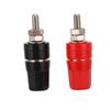 10PCS U50 4mm Copper Terminal Red Black Speaker Connector Amplifier Terminal Audio Hex Terminal