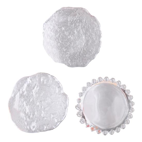 Палитра для дизайна ногтей, прозрачная, высокая прочность, креативные формы, небьющиеся, широкое применение, смешанные цвета, стеклянные ювелирные изделия, демонстрация