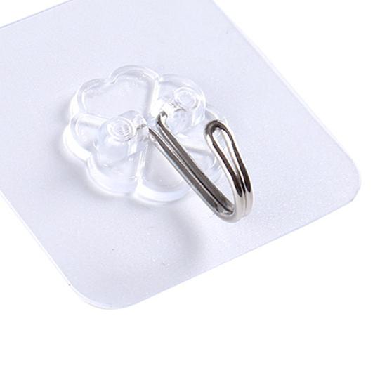 6шт крючки прозрачные самоклеящиеся домашние вешалки из ПВХ с сильной адгезией для ванной комнаты