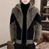 Men's Korean Style High-End Woolen Hooded Coat: 2023 Autumn/Winter Casual Windbreaker