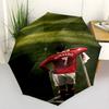 Ronaldo's Solitude Pitch Compact Travel Automatic Umbrella Compact & Durable 8-Rib Design Compact Design Durable Everyday Carry Umbrella