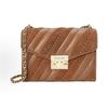Роза Классический Стеганый Дизайн Клапан Коммутер Мода Цепь Кожаный Crossbody Сумка на Плечо Женские Сумки Коричневый 35F1GXOL2U-230