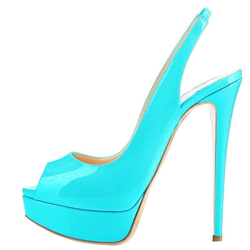 Женские босоножки сексуальные 14 см супер высокие каблуки с открытым носком на платформе босоножки гладиаторские вечерние платья красные свадебные туфли обувь