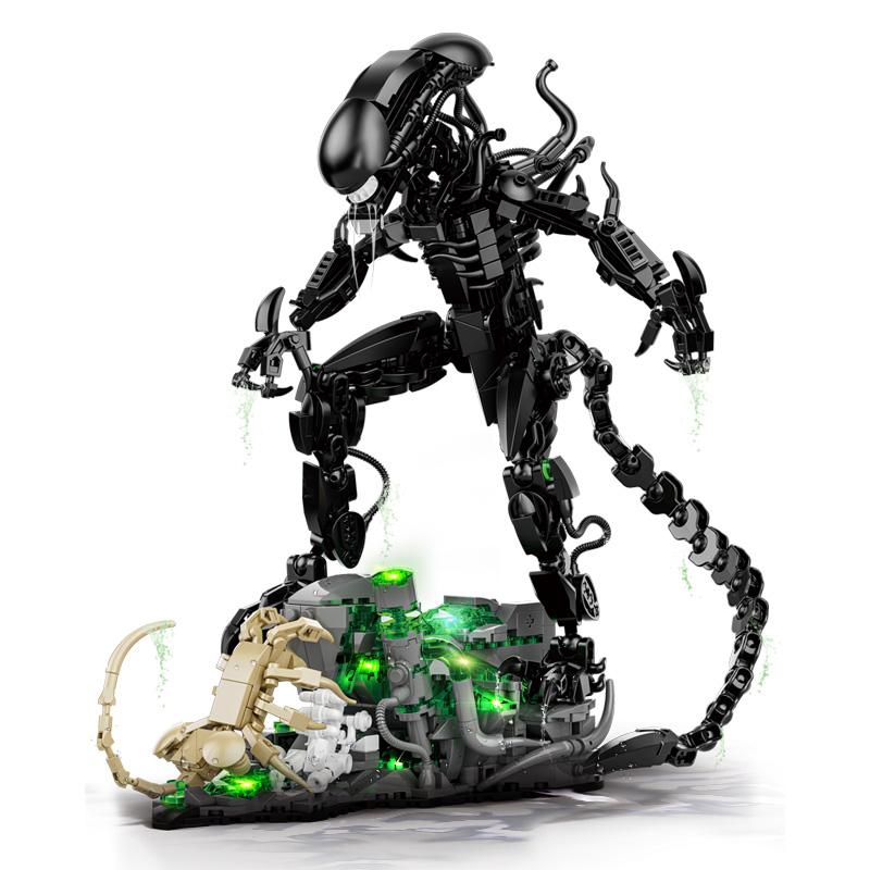 Креативный MOC Инопланетный Монстр Строительные Блоки Набор Кирпичей DIY Сборка Инопланетных Фигурок Модель Набор Игрушки Для Детей Взрослых Мальчиков Подарки