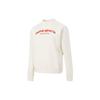 Letter Embroidery Fleece Thick Round Neck Pullover Sweatshirt Women Sweatshirt White 625305-65