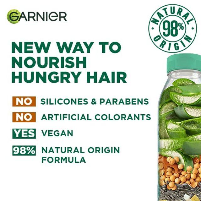 Garnier Fructis, увлажняющая маска для волос для нормальных и сухих волос, питание и блеск, питание для волос с алоэ вера
