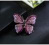 Classic Jewelry Butterfly Brooches Vintage Pins Rhinestone Delicate Brooches for Women Bridal Gift Dress Accessories Elegant Pin