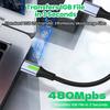 1.11M 1.1M Кабель для передачи данных USB A на Type C Быстрая зарядка 66 Вт Короткий шнур для iPhone 11 16 17 Huawei Samsung Xiaomi Портативный Power Bank