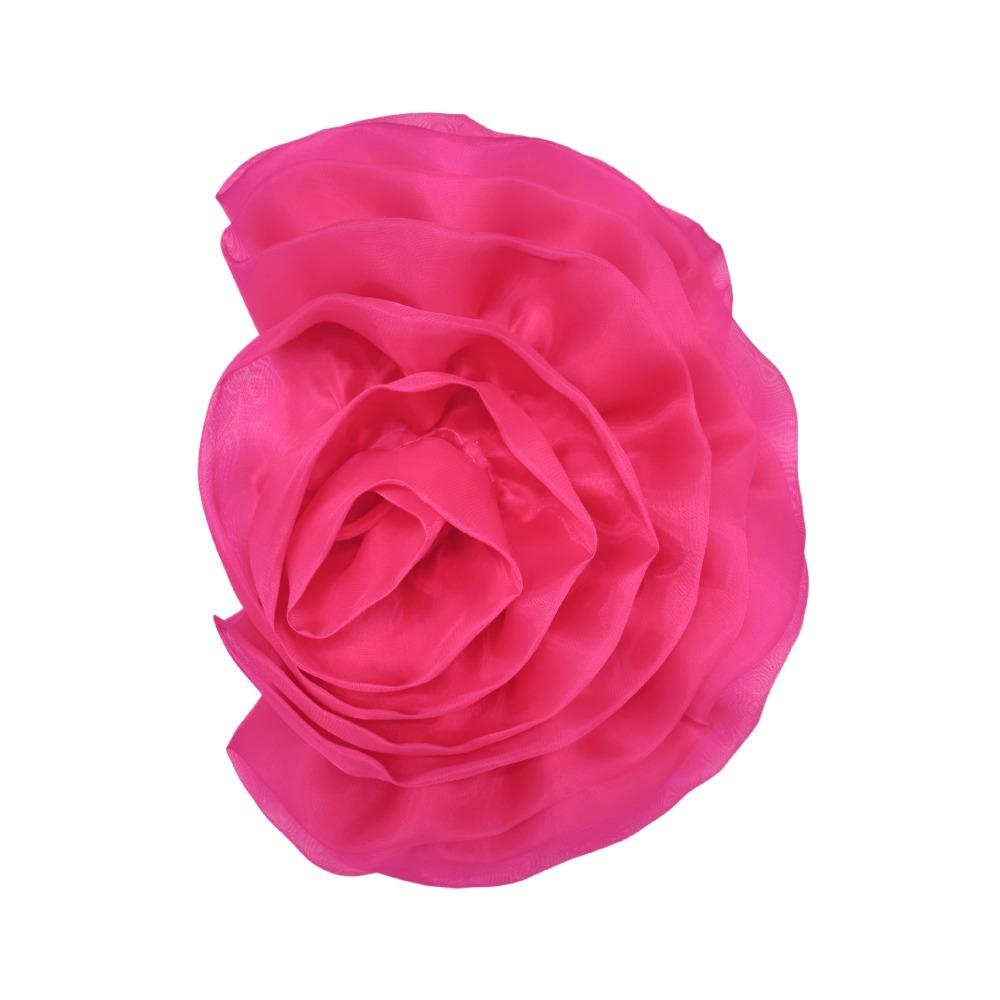 Fashion 3D Flower Corsage Sewing Applique Accessories Handmade Flower Patch Irregular Organza Clothing Dress Neck Decoration