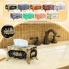 Gold Edge Small Napkin Tissue Box Paper Box Creative Acrylic Desktop Plastic Paper Box