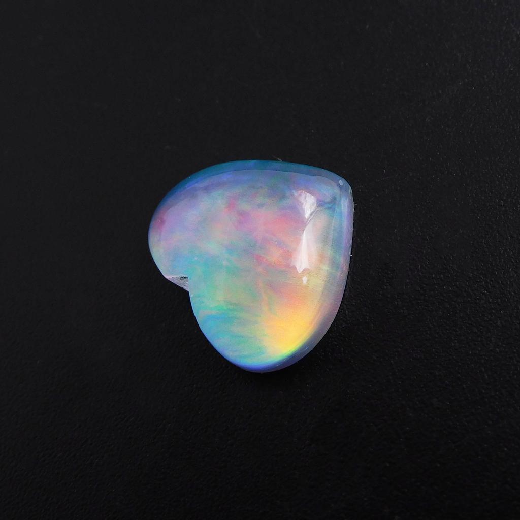 Opal 7.25 Ct Lab Created Heart Stunning Certified Loose Gemstone