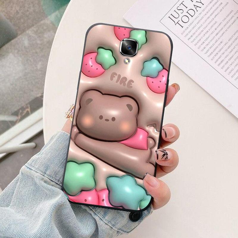 For Oneplus 3 3T Case Soft TPU astronaut Silicone Phone Cover for Oneplus 3 3T 5T Cases Black Bumper Funda One plus 3T 5 T