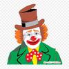 Circus Joker Clown Iron On Heat Transfer Printing Vinyl Patches Sticker for Clothes DIY Appliques Washable Patches