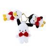Pochacco Finger Puppet Mascot Holder 35th Anniversary Red Ribbon Mascot Holder Pochacco Pochacco Pochacco Plush Toy Holder Mascot Keychain Masc