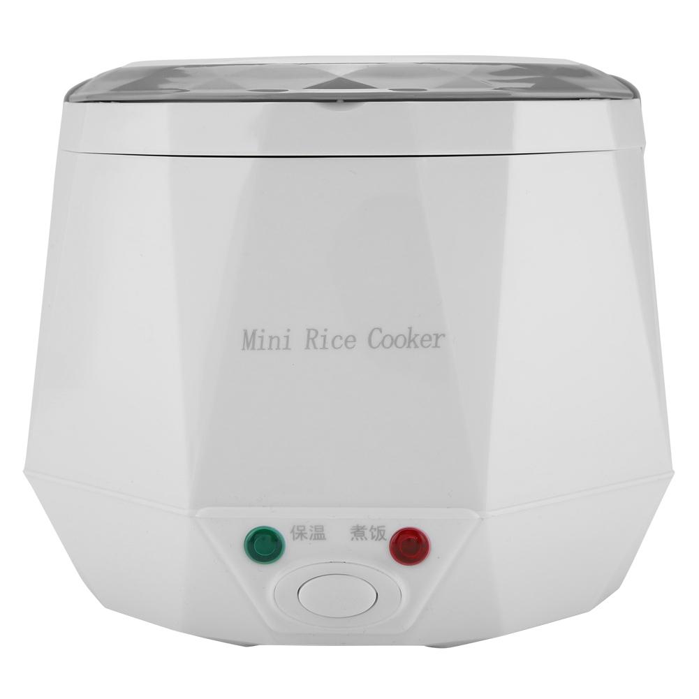 12V 100W 1.3 L Electric Portable Multifunctional Rice Cooker Food Steamer for Car White