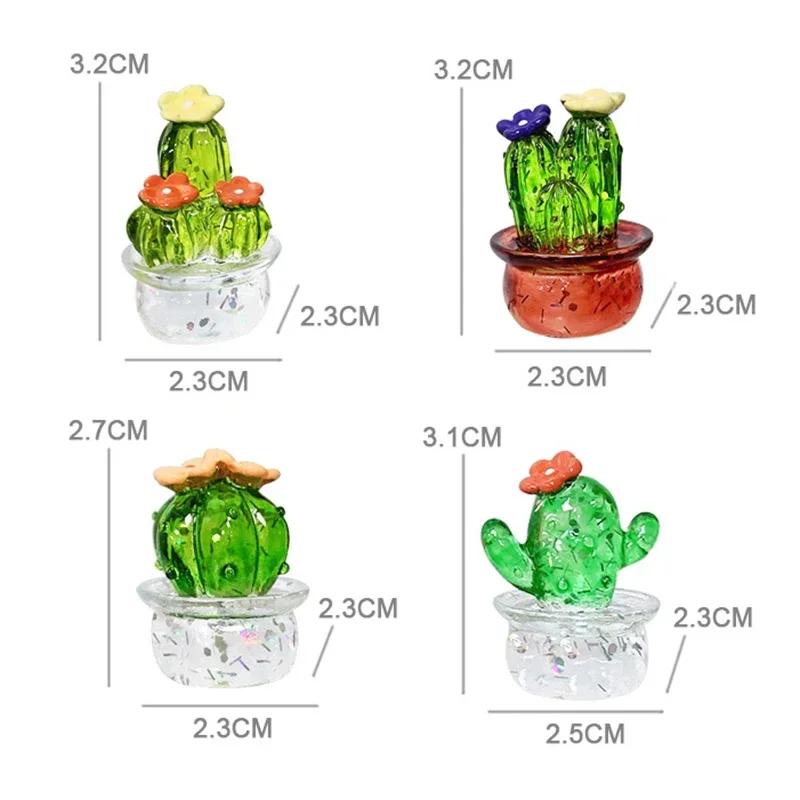 Cactus Ornaments Decoration Mini Bonsai Cute Mini Desktop Craft Creative Home Decoration Gift Decor Room Decor