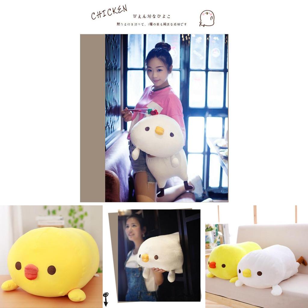 Whimsical 40cm Japanese Chicken Plush Pillow Soft Stuffed Toy For Playful Children