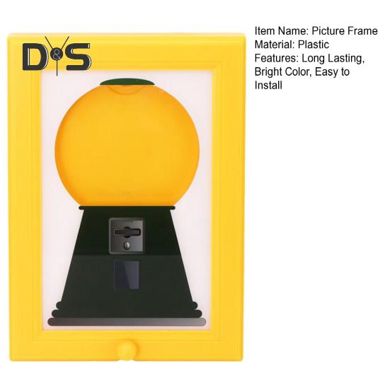 Удобная рамка для конфет, диспенсер для конфет, фоторамка, яркий цвет, простая установка, подвесная рамка для конфет, настенный декор