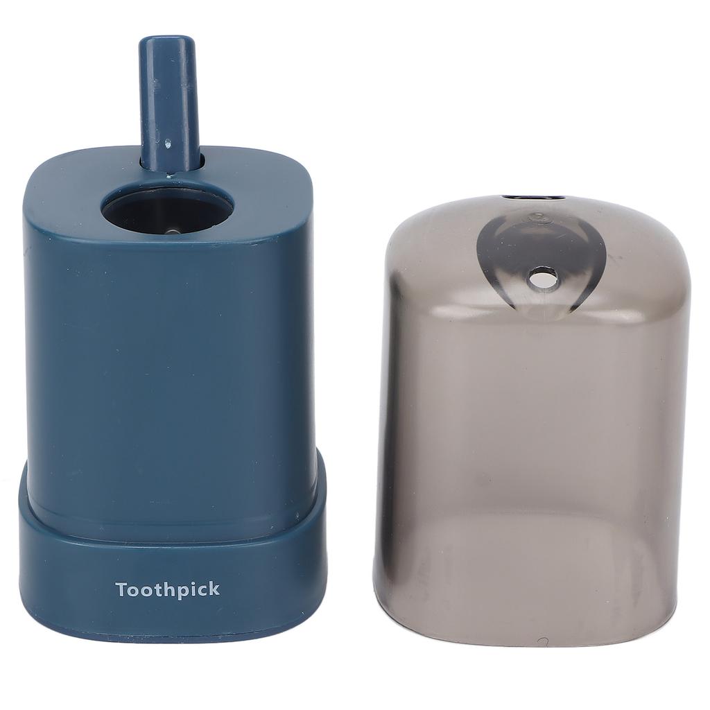 Toothpick Holder Thickened Automatic Popping Up Detachable Toothpick Dispenser for Restaurants KitchenBlue