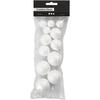 Boules de polystyrène - 3 tailles différentes - 4 pièces de chaque - Blanc