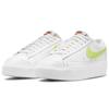 Nike Blazer Low Platform White Light Lemon Twist Женские кроссовки Черные DJ0292-102