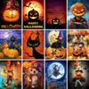 5D DIY Halloween Diamond Painting Pumpkin Head Rhinestone Picture Cross Stitch Kit Full Diamond Embroidered Mosaic Decoration