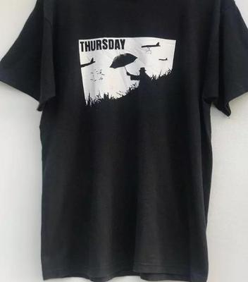 Футболка с логотипом группы Thursday, Базовая винтажная футболка Thursday 90-х Unisex, Футболка Unisex всех размеров
