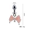 Sexy Aurora Bowknot Non-Piercing Nipple Clamps with Butt Plug Long Chain Set Dangle Bell Heart BDSM Adult Roleplay Lingerie Jewe