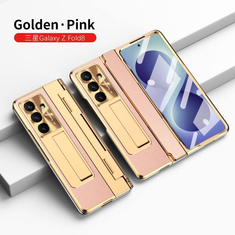 Чехол для Galaxy Z Fold8 Электроокрашенная Искусственная Кожа С Магнитной Подставкой Совместимый Fold7 Fold6 Fold5