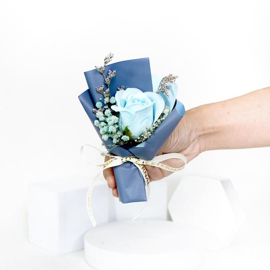 Юшэн Мини Ароматерапевтическое мыло Букет роз Ароматическая композиция из искусственных цветов Рождественские Свадебные Подарки на День Рождения День Святого Валентина для Женщин Мамы Жены