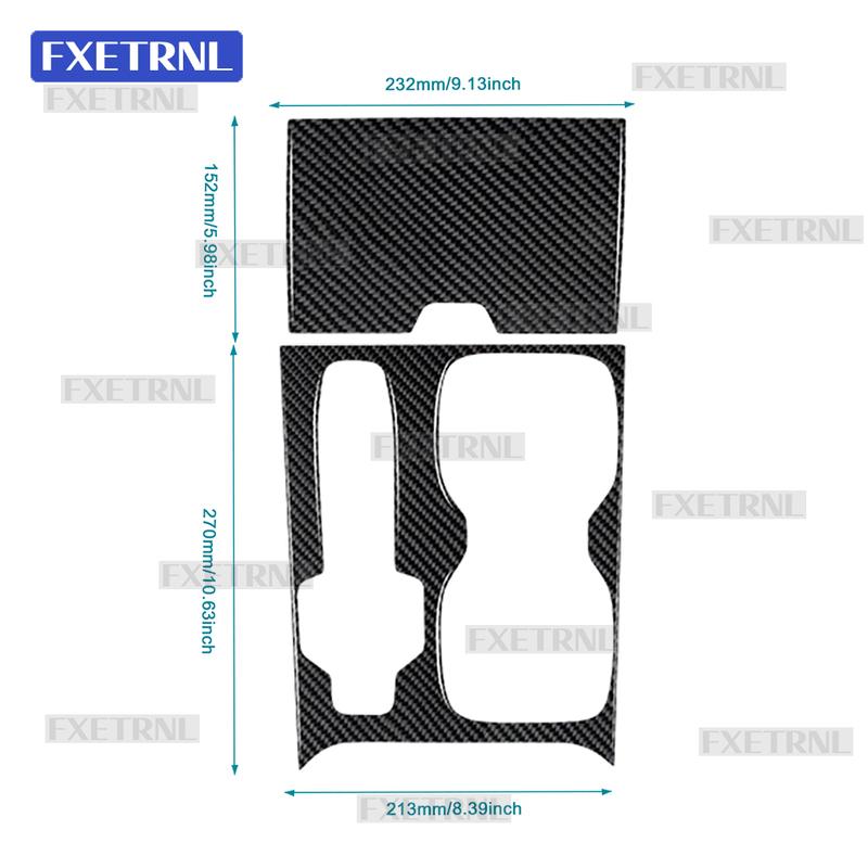 For 2024 2025 Lexus RX Car Interior Gear Shift Window Button Door Handle Real Soft Carbon Fiber Sticker LHD RHD Accessories