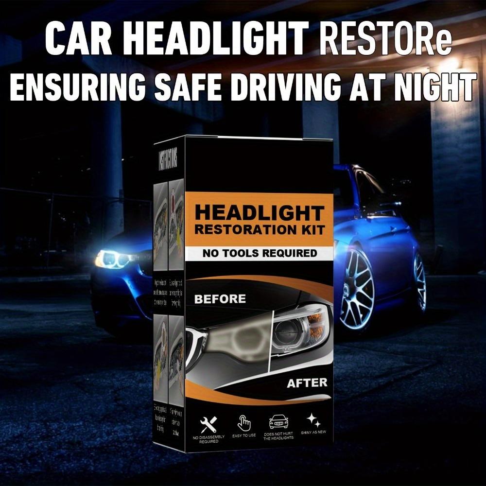 Керамический очиститель фар Керамический очиститель фар автомобиля Комплект для восстановления полировки фар Для автомобильных фар не требуются электроинструменты