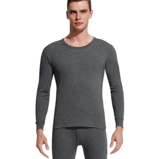 Мужское термобелье, комплект кальсоны и футболка, повседневный костюм из двух частей, зимний, сохраняющий тепло, с длинным рукавом, топ и брюки для холодной погоды