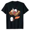 Funny Japanese Nigiri Sushi Sleepwalking Tee Unisex Unisex Short-sleev Fashion Graphic Tshirts Harajuku Casual Streetwear Tops