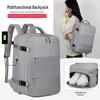 Unisex Expandable Business Travel Backpack - Large Capacity, Fashionable Design, Perfect for Work, School, or Short Trips