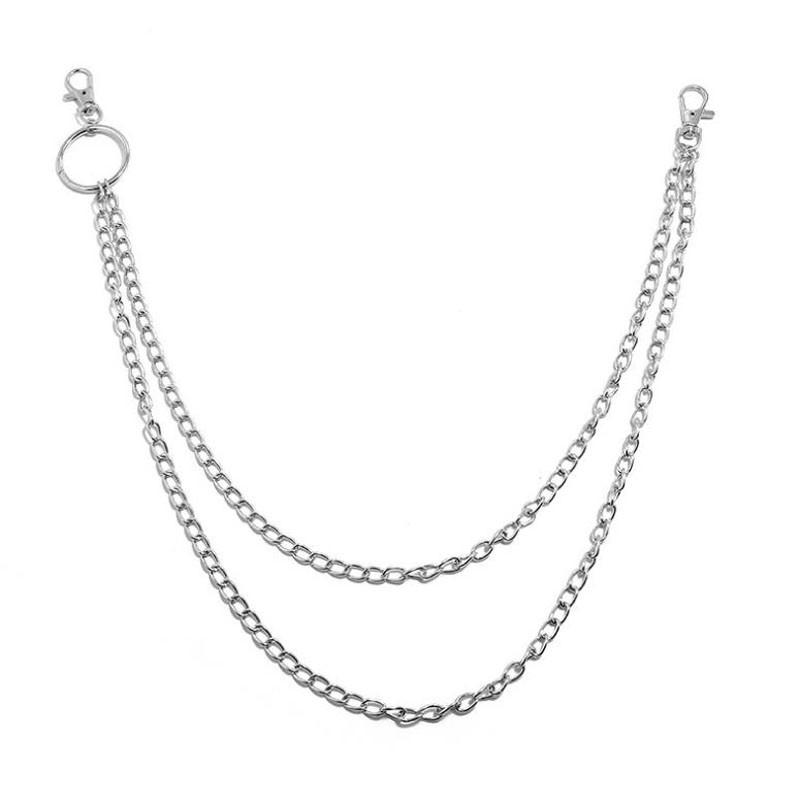 Men Women Key Chain Big Ring Wallet Keychain Punk Rock Jewelry Gift Jeans Unisex Hip-hop Metal Pants Waist Chain