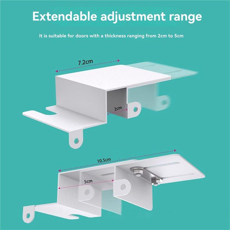 B-Est Adjustable Child Safety Door Top Lock Metal Child-Proof Design For Interior& Exterior Doors Including French Doors