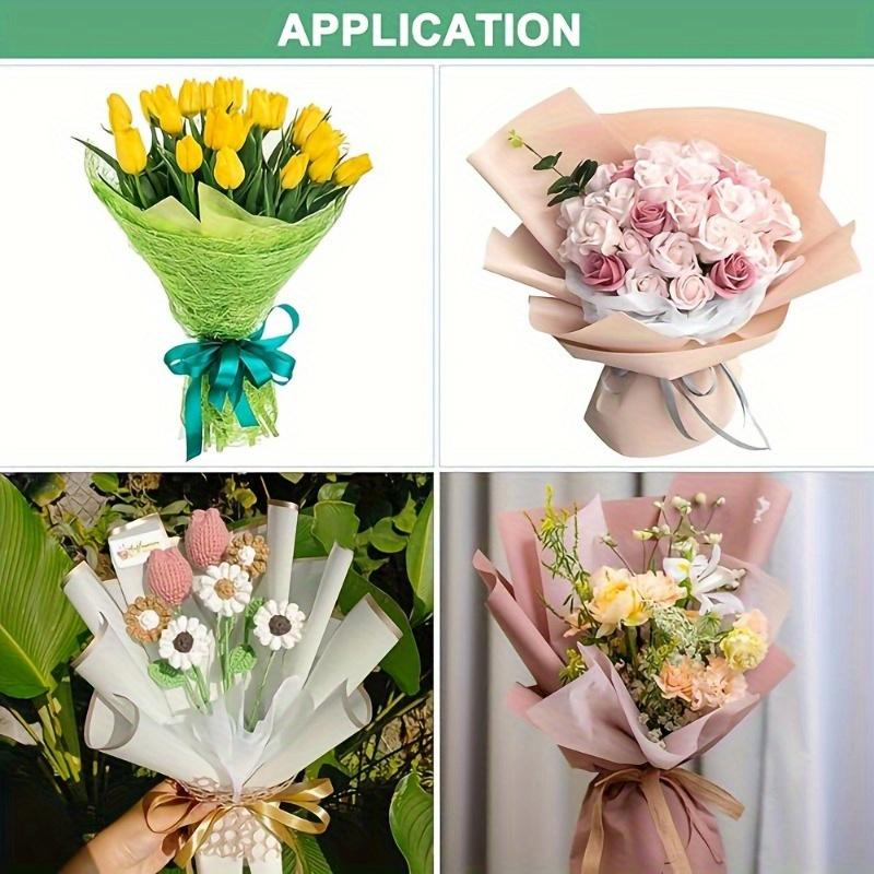 76 шт. Оберточная бумага для цветочных композиций, 11,8x11,8 дюйма, DIY проекты и упаковка подарков, Аксессуары для цветочных композиций