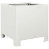 White Plant Pot 30x30x30 cm Steel