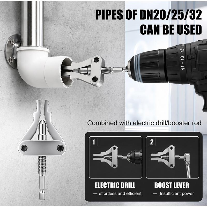 Thread Extractor Tool for 1/2″ 3/4″ 1″ Pipe Hex Shank Broken Puller Professional DN20 DN25 DN32 PPR PVC Plastic Plumbing Repaire