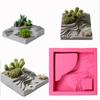 Square Terrace Flowerpot Epoxy Resin Mould Silicone Potting Mould Diy Concrete Cement Gypsum Flower Pot Handmade Making