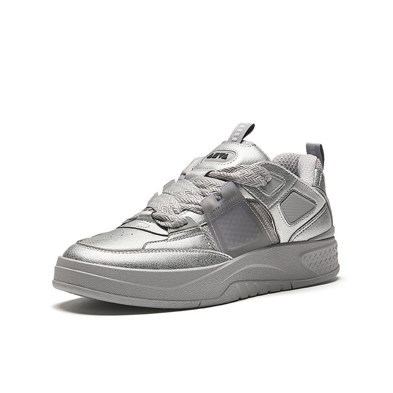 Anta Aoyou Pro Trendy Universal Durable Low-Top Skate Shoes Men Sneakers Pigeon-Gray 912438015-2
