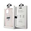 Karl Lagerfeld Чехол Iml Choupette Head & Monogram для iPhone 15 / 14 / 13 - розовый