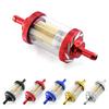Car Modified Aluminum Alloy Sheel Copper Core Oil Filter Fit for Dirt Pit Bike Gasline Fuel Filter With Copper Core Universal