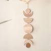 Room Moon Phase Garland Unique Art Wall Decor Celestial Ornament Wood Chip Pendant Wooden Pendant