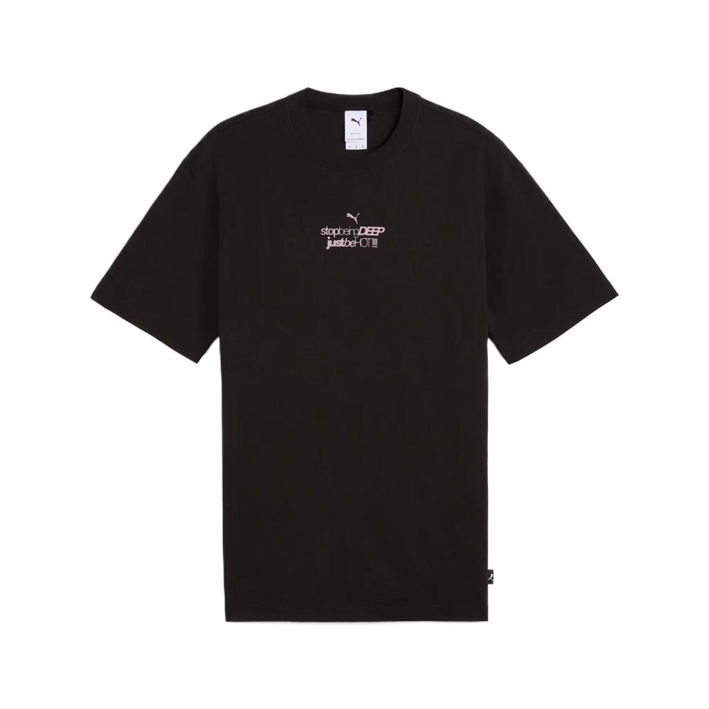 Puma Charlotte Rohde Series Fashion Soft Skin-Friendly Versatile Short Sleeve T-Shirt Men Tops Black 629415-01